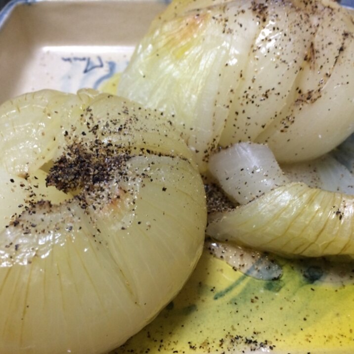 新玉ねぎの簡単蒸し物